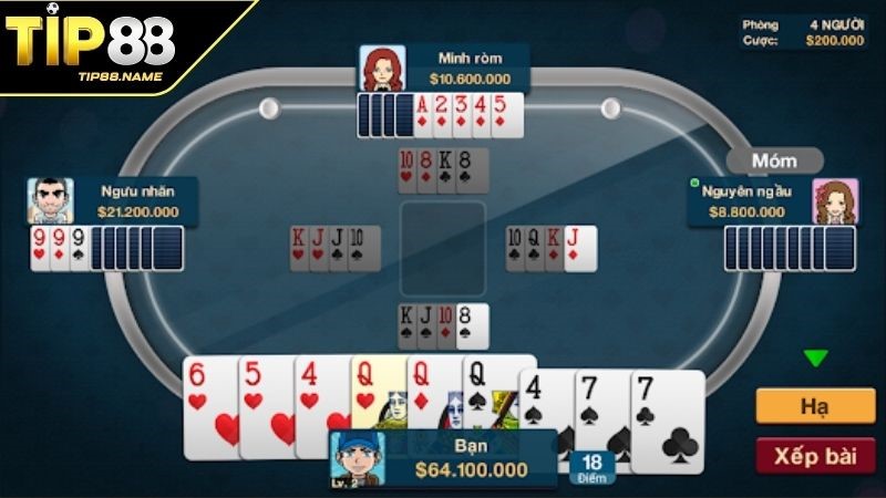 Luật chơi cơ bản của game bài phỏm TIP88 Luật chơi cơ bản của game bài phỏm TIP88