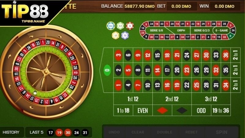 Cách chơi Roulette TIP88 chi tiết cho tân thủ Cách chơi Roulette TIP88 chi tiết cho tân thủ